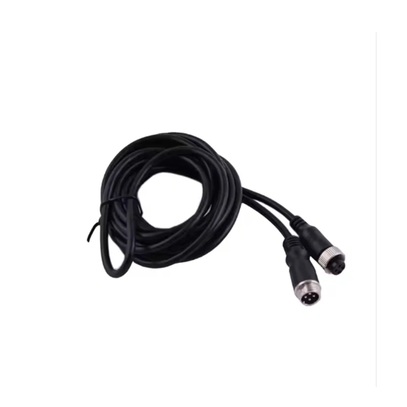 

Видеокабель для автомобильных систем видеонаблюдения, мобильный видеорегистратор, автомобильная камера, 3 м, 15 м, 4-контактный удлинительный кабель M12 с авиационным разъемом