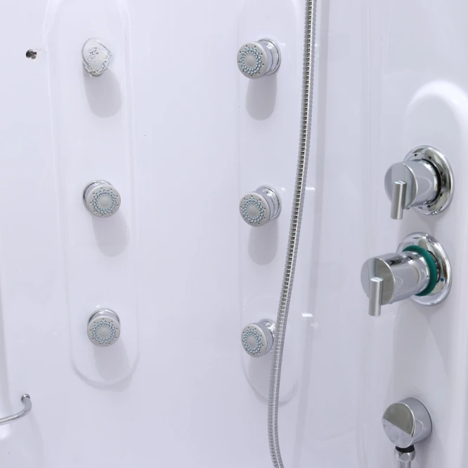 High-end Internet celebrity bathroom, integral shower room with bathtub integral bathroom integrated bath room L-shaped