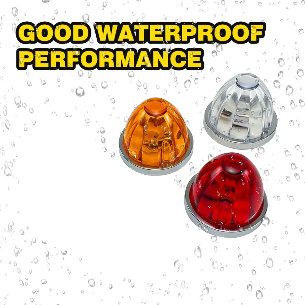 

# 95H автомобильные детали и аксессуары, 2 шт. арбузные фонари, полуприцеп для грузовиков под светящимися колесными фонарями B, белый