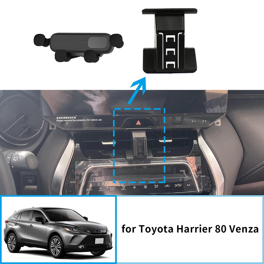 

Car Mobile Phone Holder for Toyota Harrier Venza 2021-2024 XU80 GPS Bracket Navigation Stand Auto Accessories