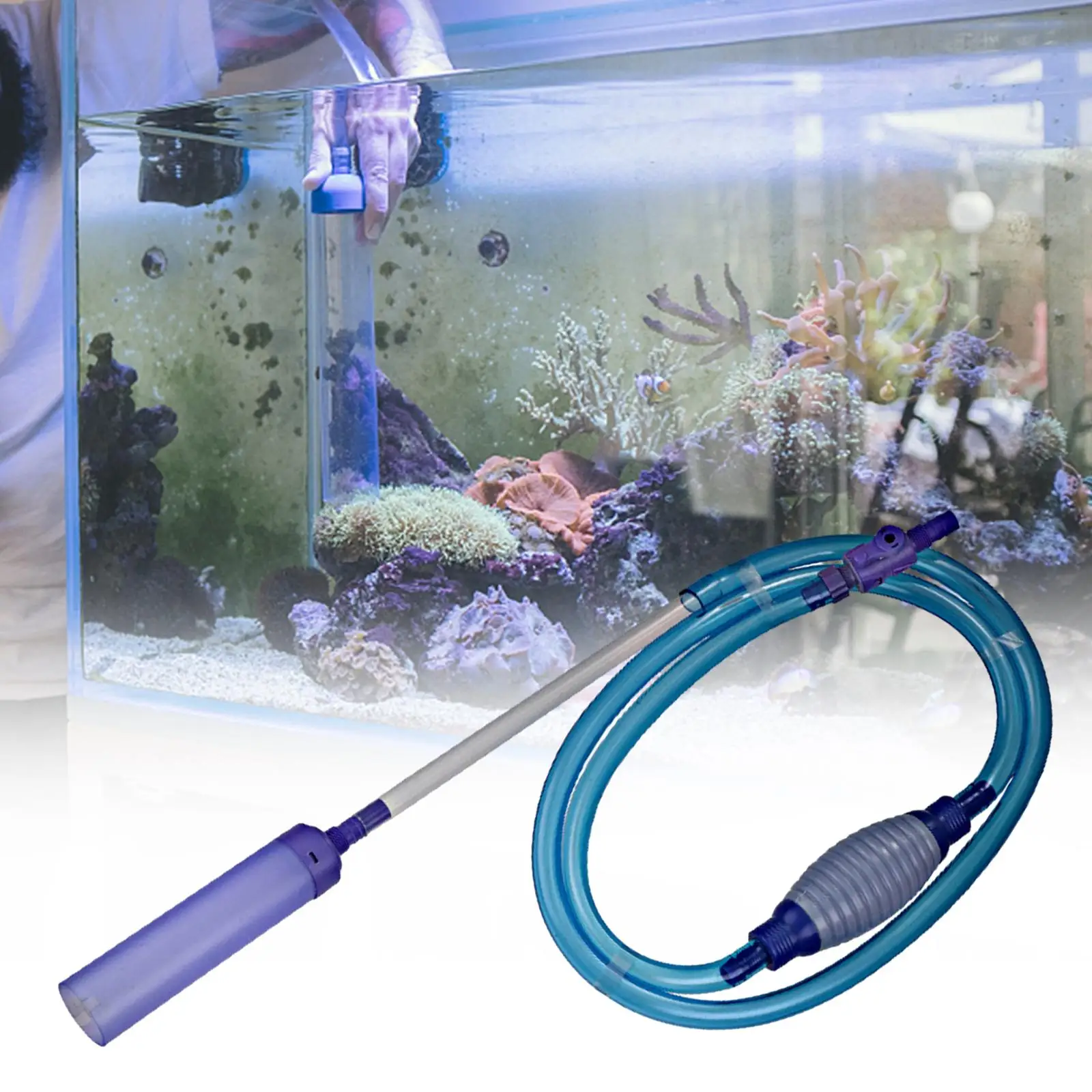 Fish Tank, Water Change, Water Changer Pump, Handheld, Removable, Aquarium Clean, Sand Cleaner for Fish, Tank, Water Changing