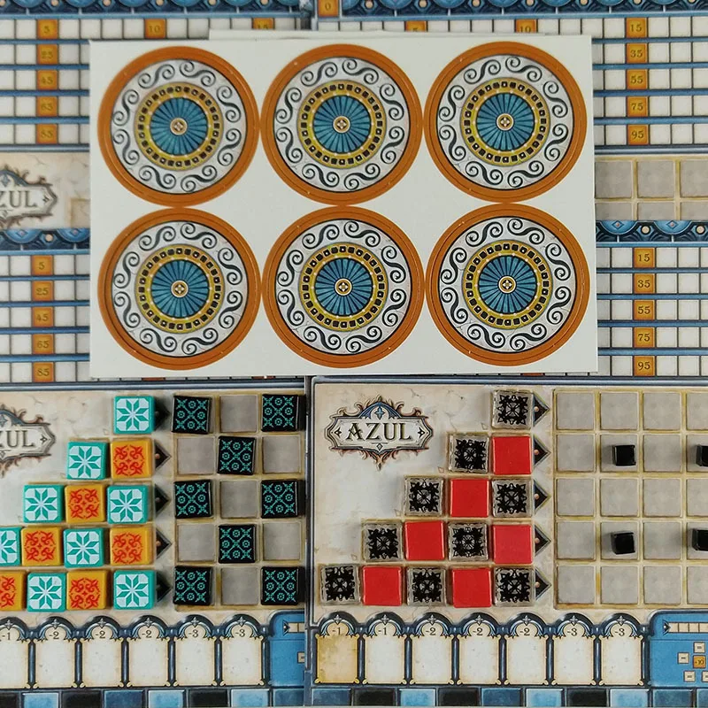 All English Painted Brick board games Master Painted Brick Story Azul Board Games Card plan B Games 2-8 friends Party games