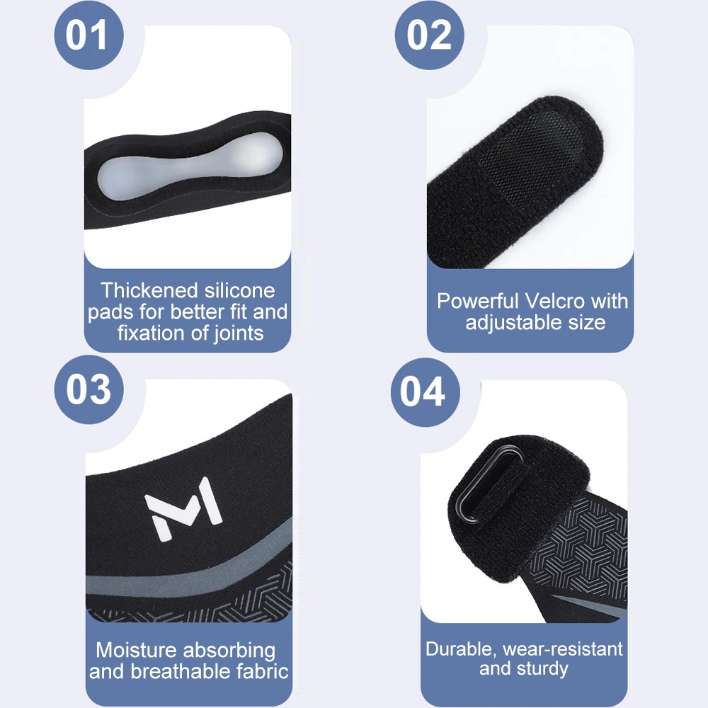 1PCS Patella Tendon Knee Strap with Gel Pad, Knee Pain Relief Support Brace Hiking, Soccer, Basketball, Running, Jumpers Knee