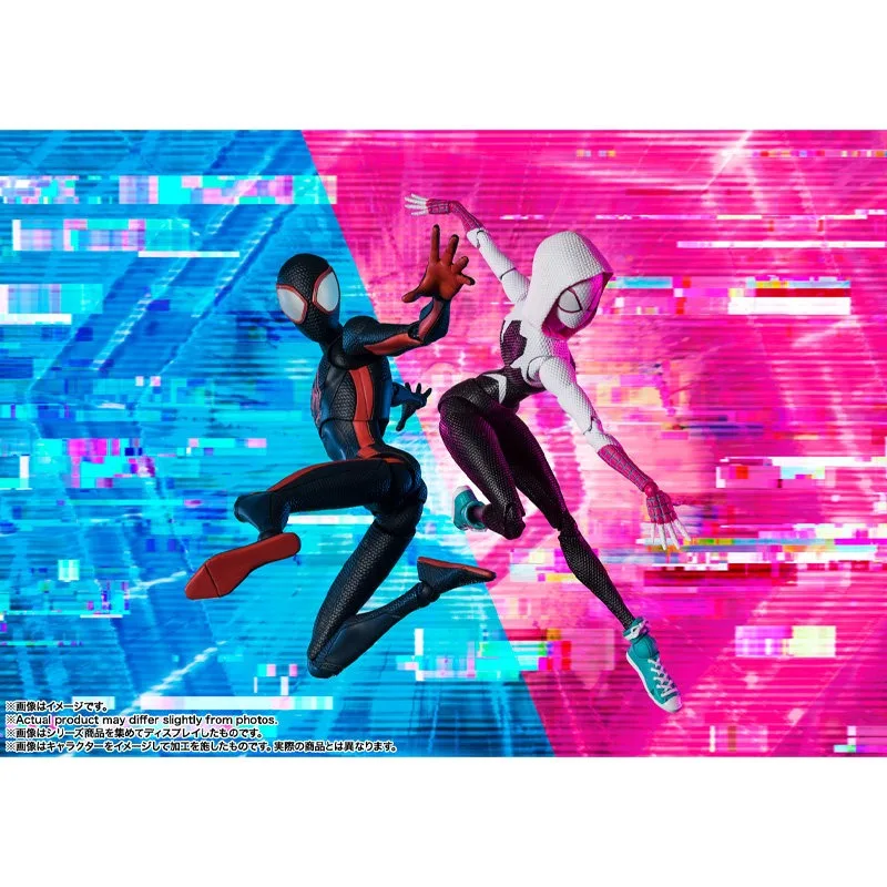 

In Stock Bandai S.H.Figuarts Spider-Man Across the Spider-Verse Miles Morales Gwen Stacy Action Figure Collectible Gift