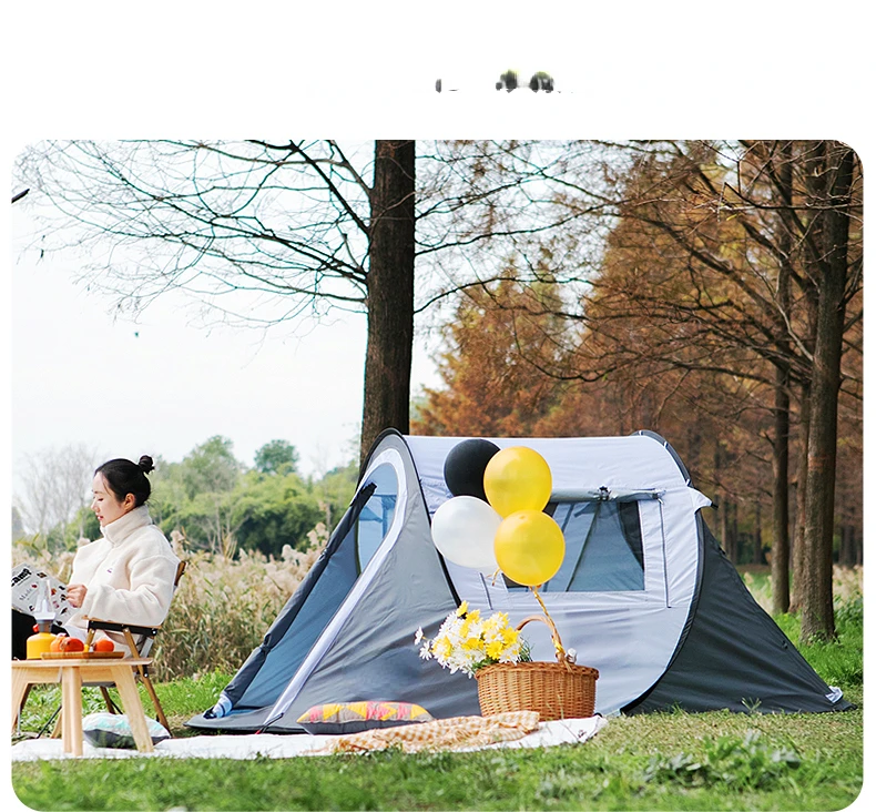 Portátil automático Folding Camping Tent, impermeável, exterior, grosso