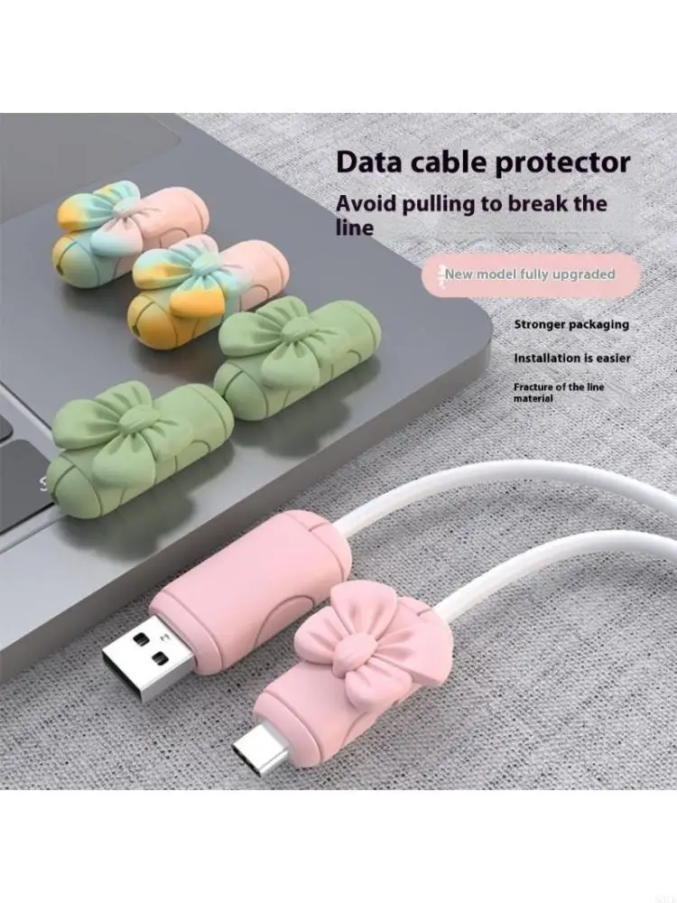 Silicone Cord Protectors Anti Fraying Charging Saver for Techs Enthusiasts 83CE