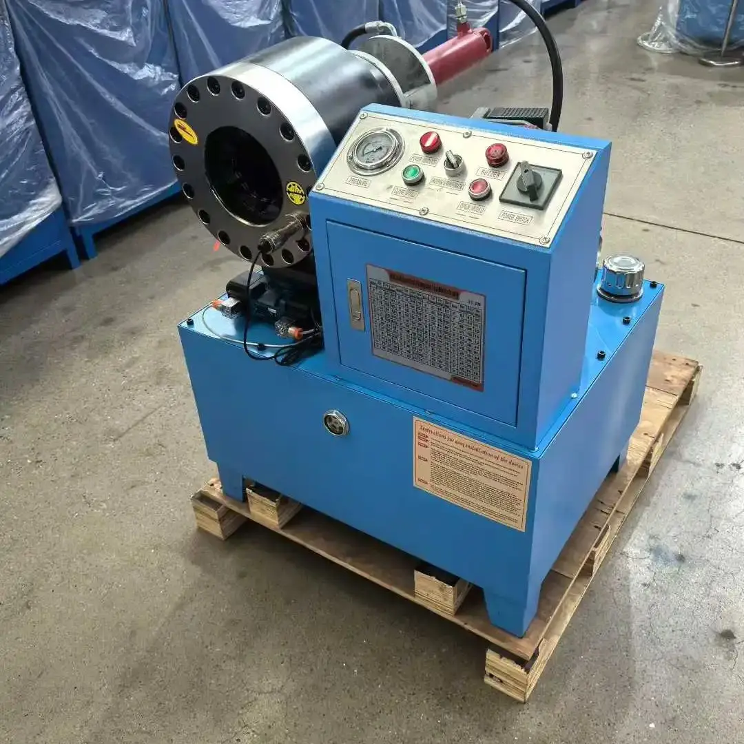 

crimping 1/4" to 2" four wires or Non-wires electrical finn power p20 hose crimping machine