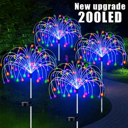 Outdoor LED Solar Firework Lights Waterproof Garden Decor Lawn Lamp Dandelion Pathway Patio Fairy Solar Lights