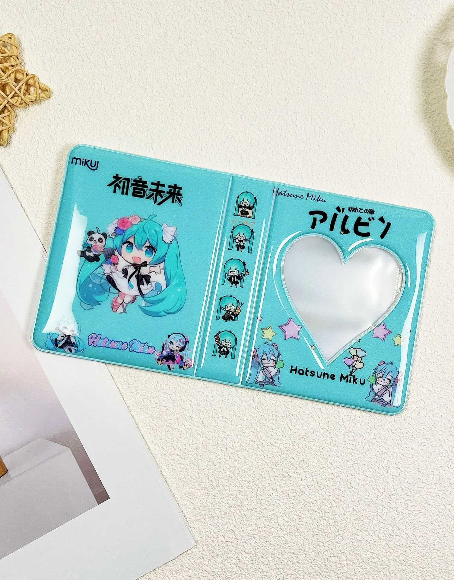 Hatsune Miku Photo Album Kawaii 3-Inch Storage Photo Album Cute Card Holder Mini Truck Accessories Cards Collect Kids Toys Gifts