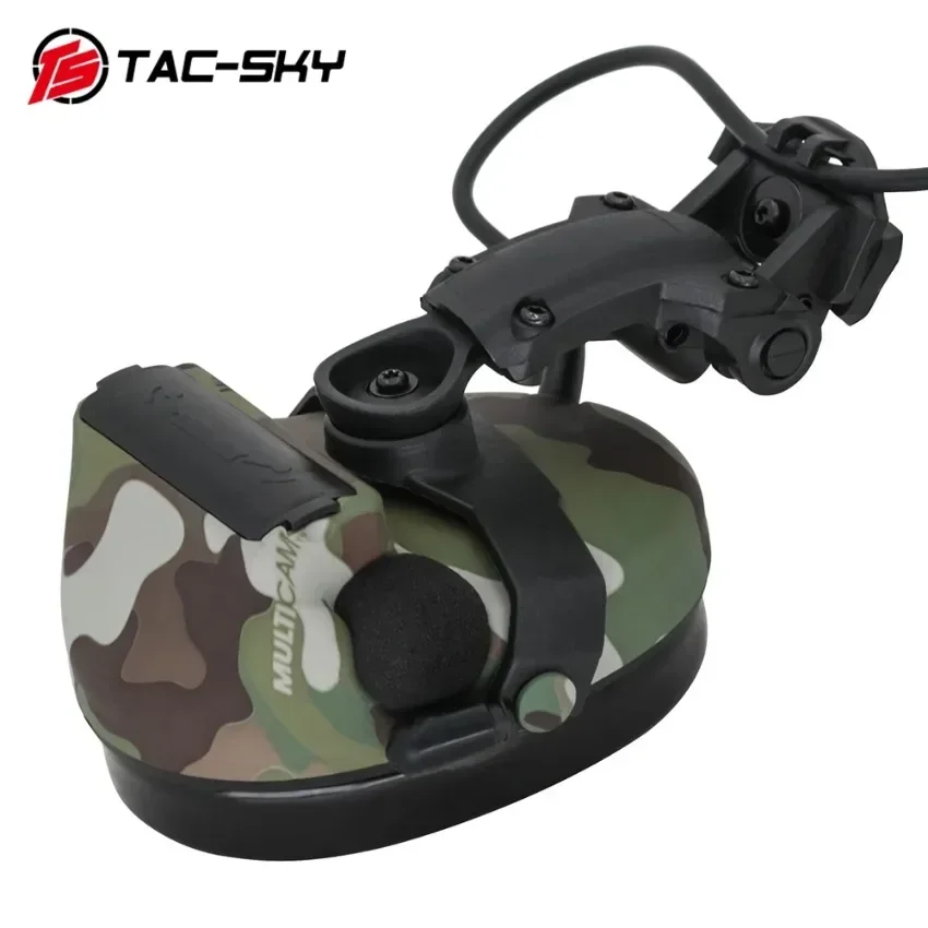 TAC-SKY ComTac 2 Airsoft الصيد في الهواء الطلق إلغاء الضوضاء التقاطات حماية السمع التكتيكية سماعة قوس السكك الحديدية قوس الإصدار