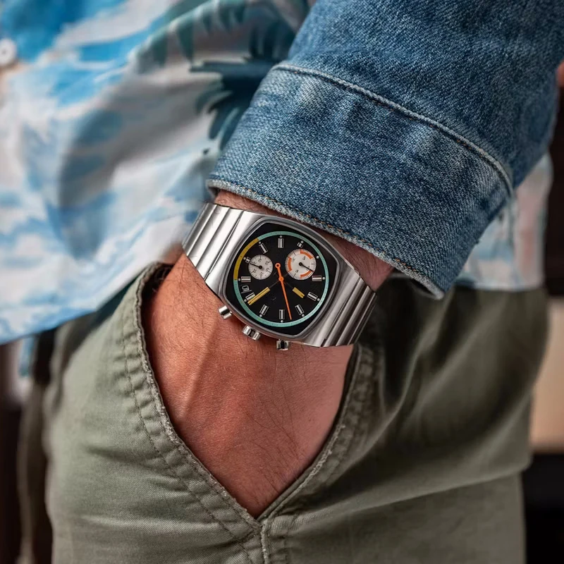 CILOA square mens watches for men retro automatic steeldive man quartz stainless  electronics male  luxury new in men's watch