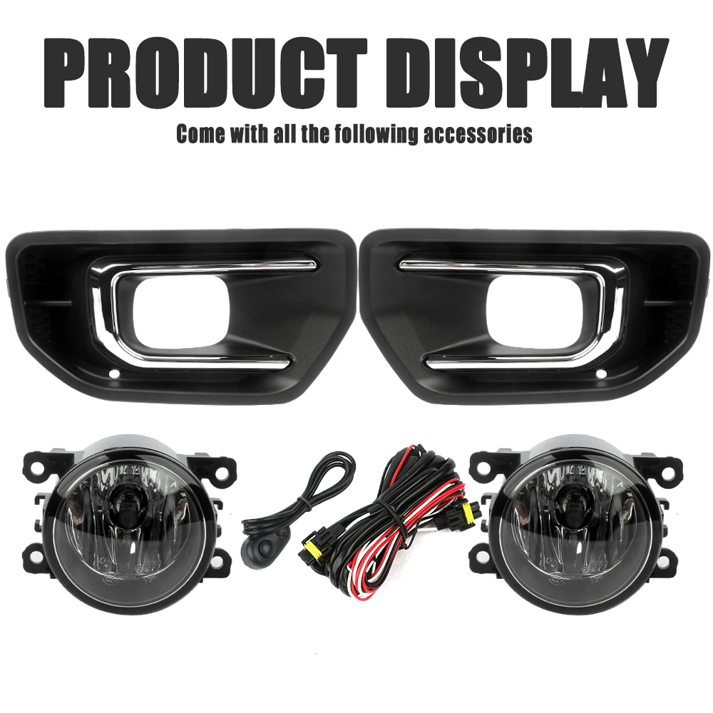 Front Bumper Fog Lamp Upgrade Kit FOR Ford Ranger price 2022 2023 2024 Version Additional Foglight Set Switch + Wiring