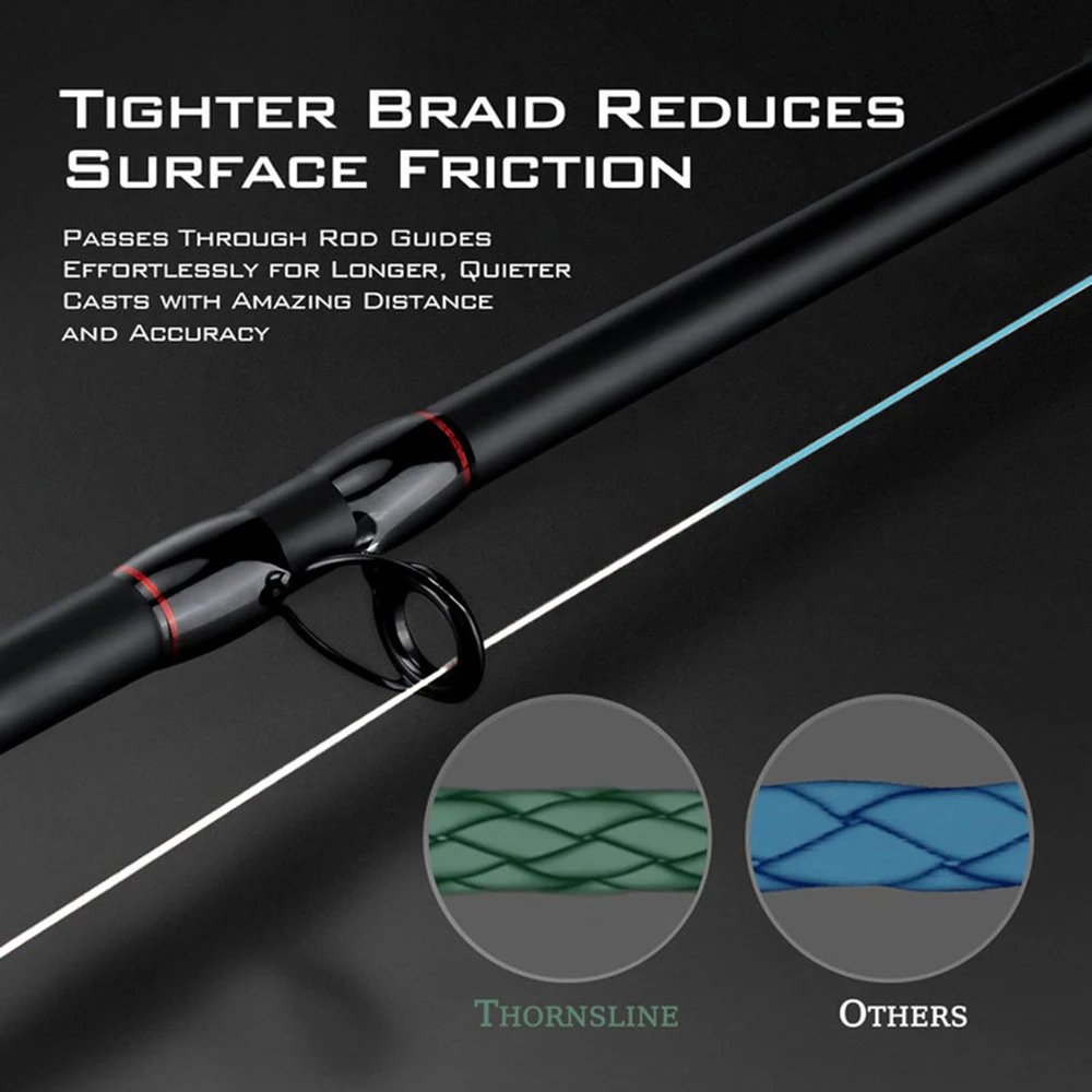 THORNSLINE Braided Fishing Line 4 Strands 3000M Multifilament Line 1000M 45LB PE Strong 4 Weaves Japanese Braided Fishing Lines