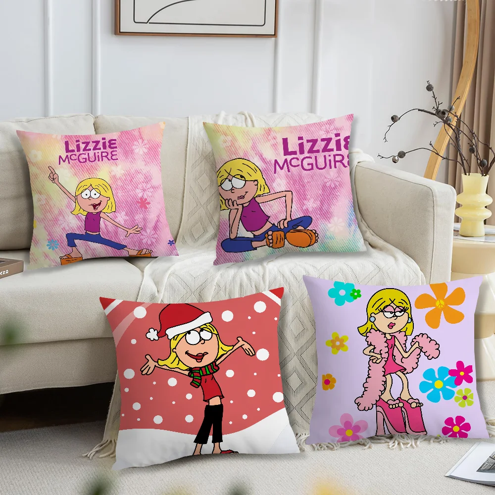 

Cartoon Christmas L-Lizzie M-McGuire Girl cushion For Bedroom Car Coffee Shop Room and Living Room Sofa Decorative PillowCover