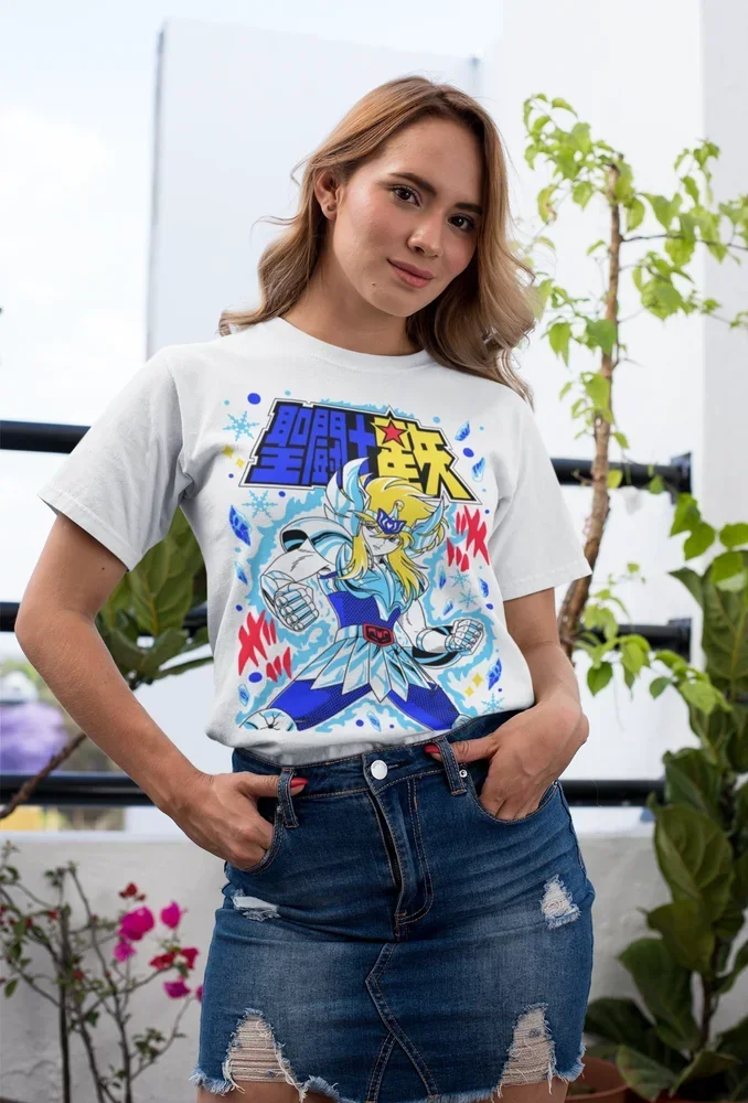 Saint Seiya Hyoga T-shirt, zodiac knights, ikki, manga, anime, shun,shiryu Tee