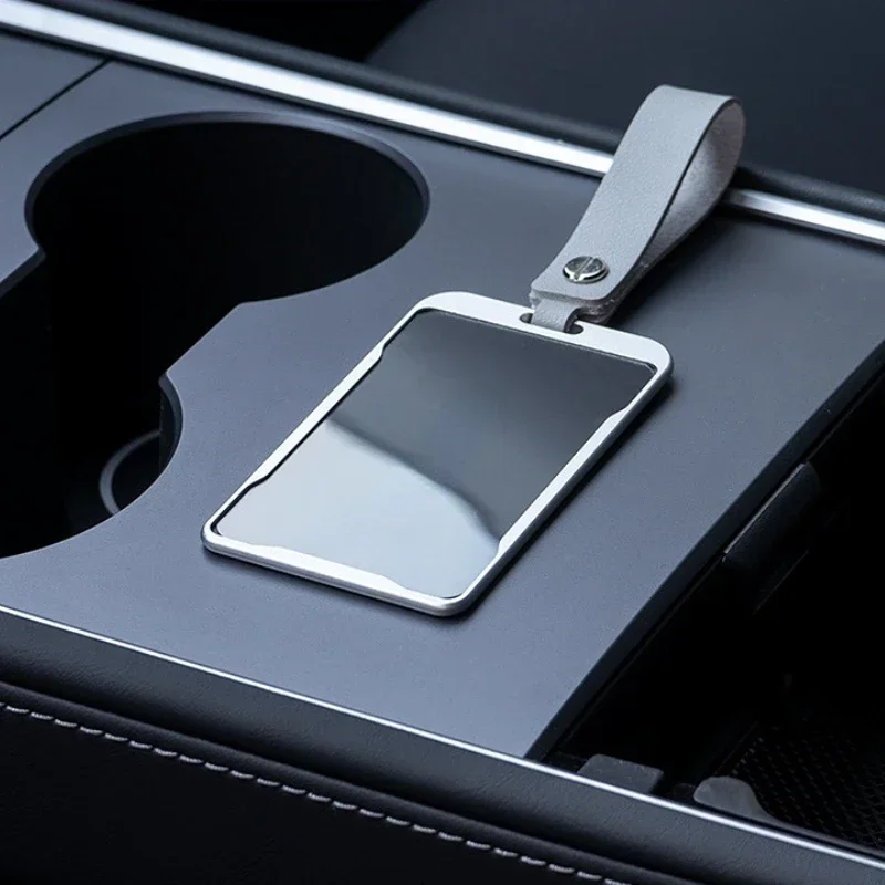 1PC New Fashion Aluminum Alloy For Tesla Model3 Model Y Car Card Key Holder Protector Case Cover Full Cover Interior Accessories