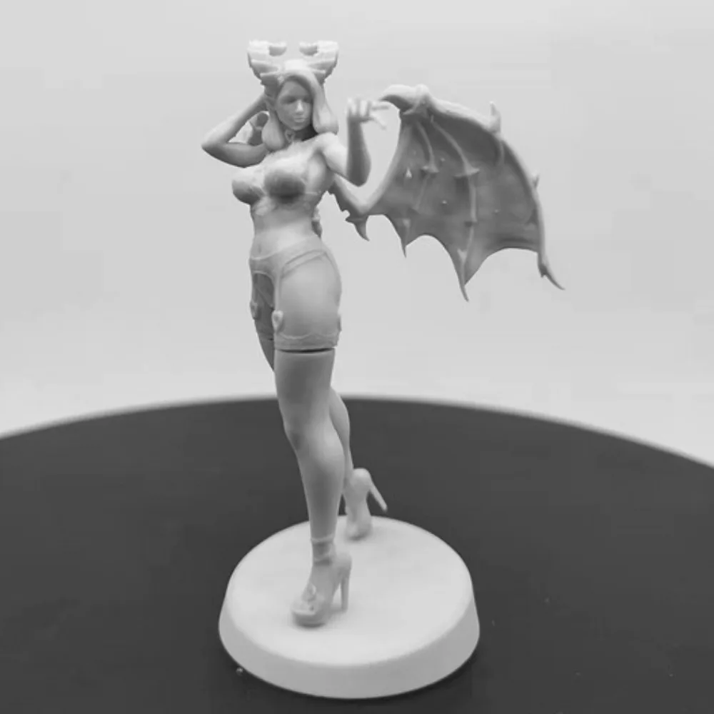 1/24 Scale Resin Figure Assembled Model Kit Succubus Miniature Statue GK Toy Unassembled and Unpainted Free Shipping