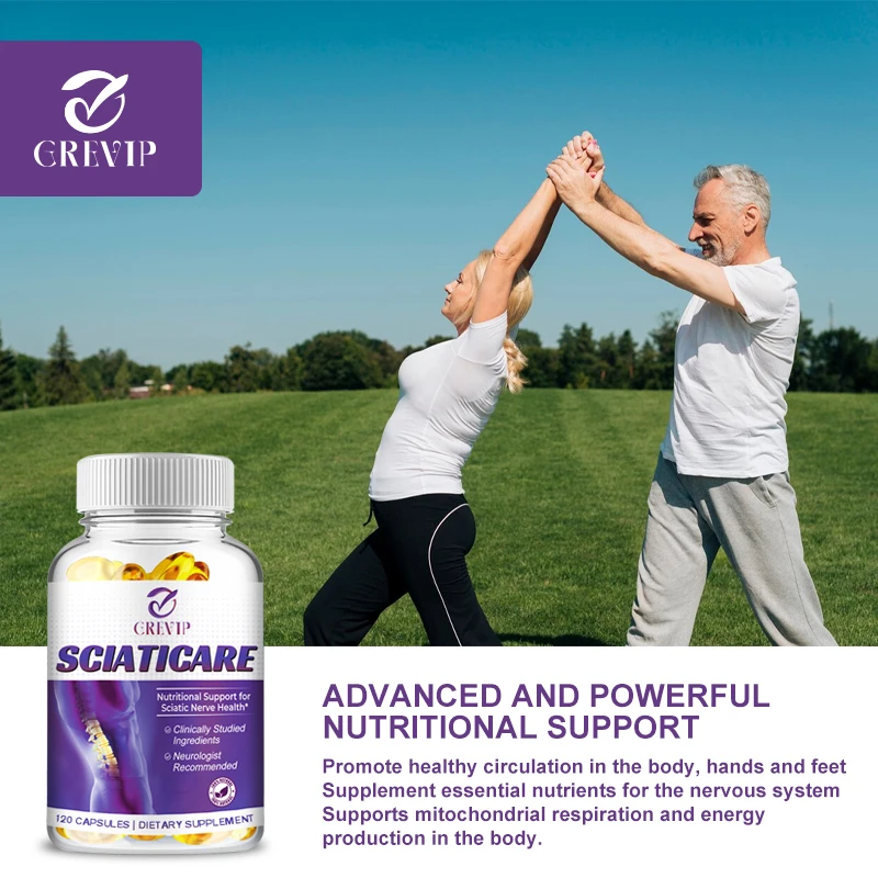 Sciatic Nerve Relief Supplement Vitamin 40 Times Stronger Than The Natural Form of R-ALA, Non-synthetic Lipoic Acid (ALA)