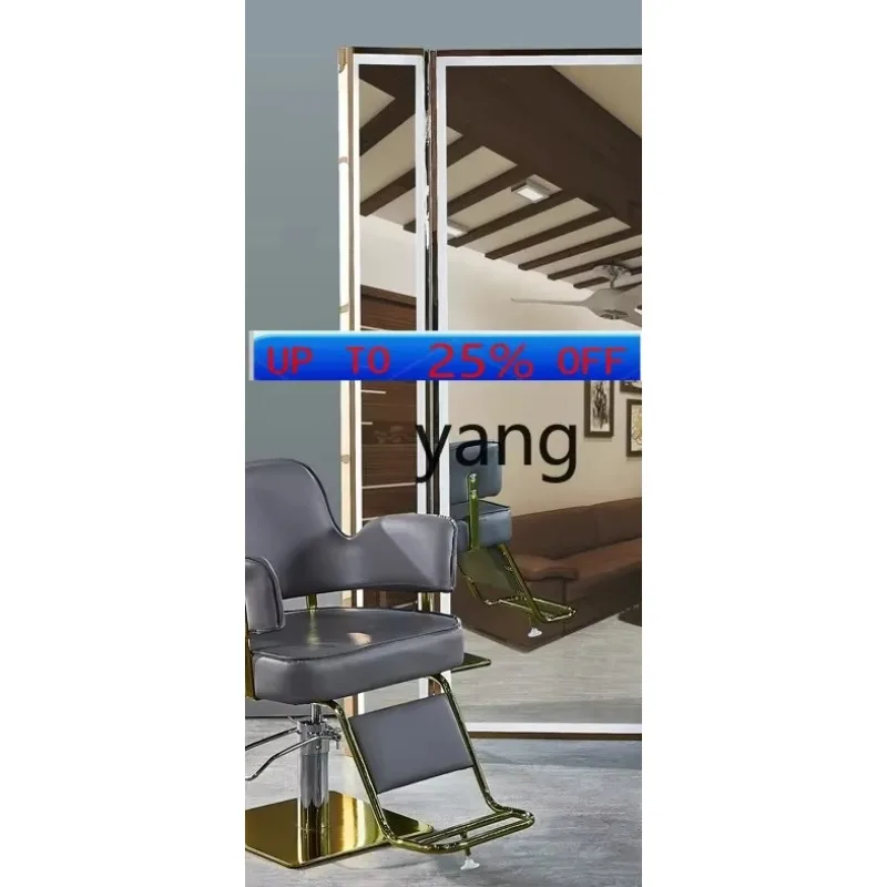 LMMbarber shop mirror table touch mirror hair salon floor-to-ceiling hair cutting mirror for dyeing and ironing 5