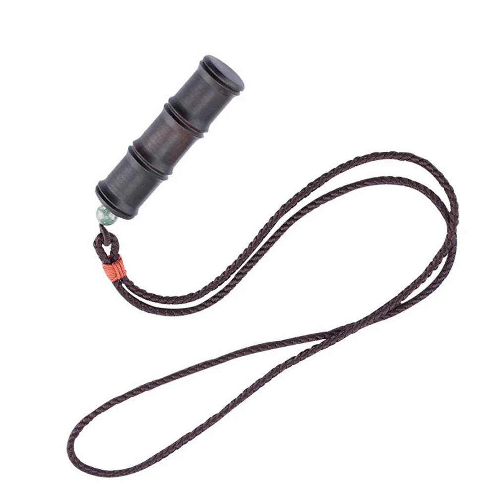 

Pendant Necklace Natural Wood Beads Unique Creative Design Long Sweater Necklace for Women Men Casual Formal Jewelry