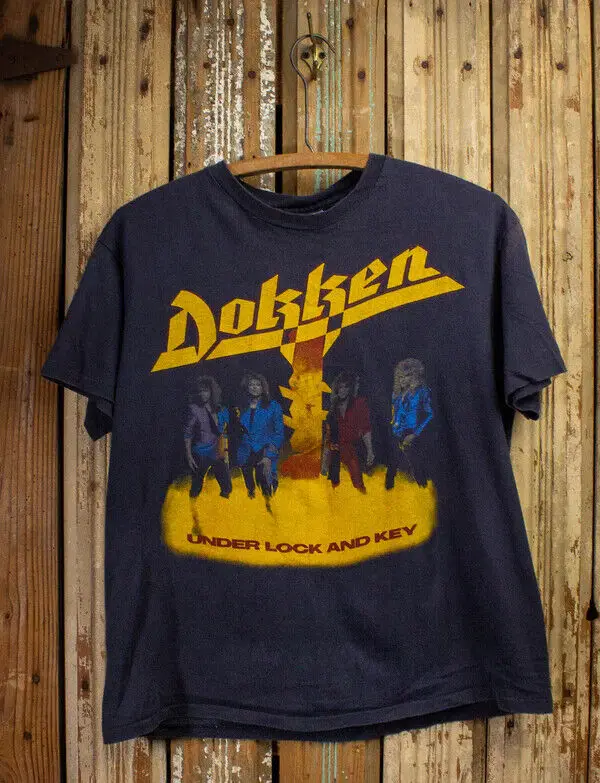 

Dokken Under Lock and Key Concert graphic T Shirt Cotton KTV5464