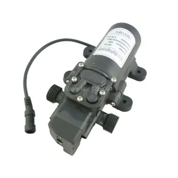 자동 압력 스위치 소형 전기 워터 펌프, DC 플러그 포함, DC 12V, 80W, 5.5L/min 