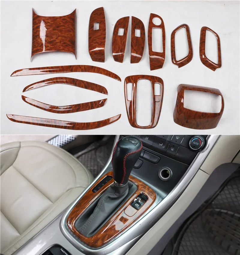 Carbon Fiber Car Interior Accessories For Chevrolet Malibu 2012-2014 Gear Panel Window Lifter Switch Kit Dashboard Cover