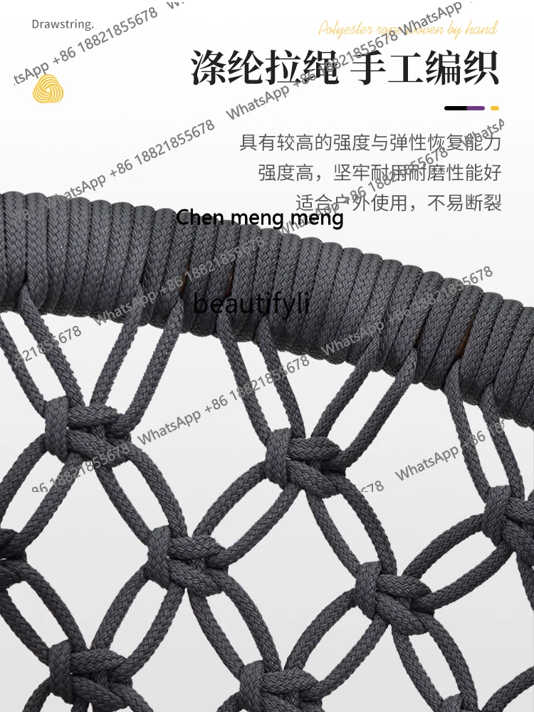 S7486 ss Home Glider Altalena per interni Sedia Nacelle Soggiorno Balcone esterno Luce di lusso Sedia a culla singola Mobili da esterno