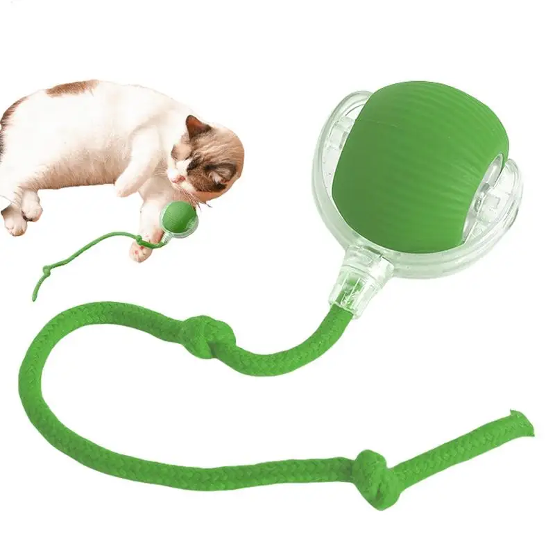 Rechargeable Cat Toys Automatic Pet Intelligent Rolling Ball Relieves Boredom Self Fun Teasing Cat Balls For Cats Dog