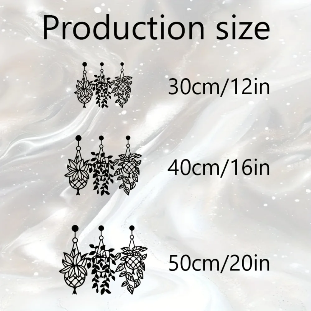 CIFBUY Iron Wall Art Metal Floral Botanical Decor Leafy Vines Mediterranean Aged Elegance Patina Finish No Electricity Villa Gif