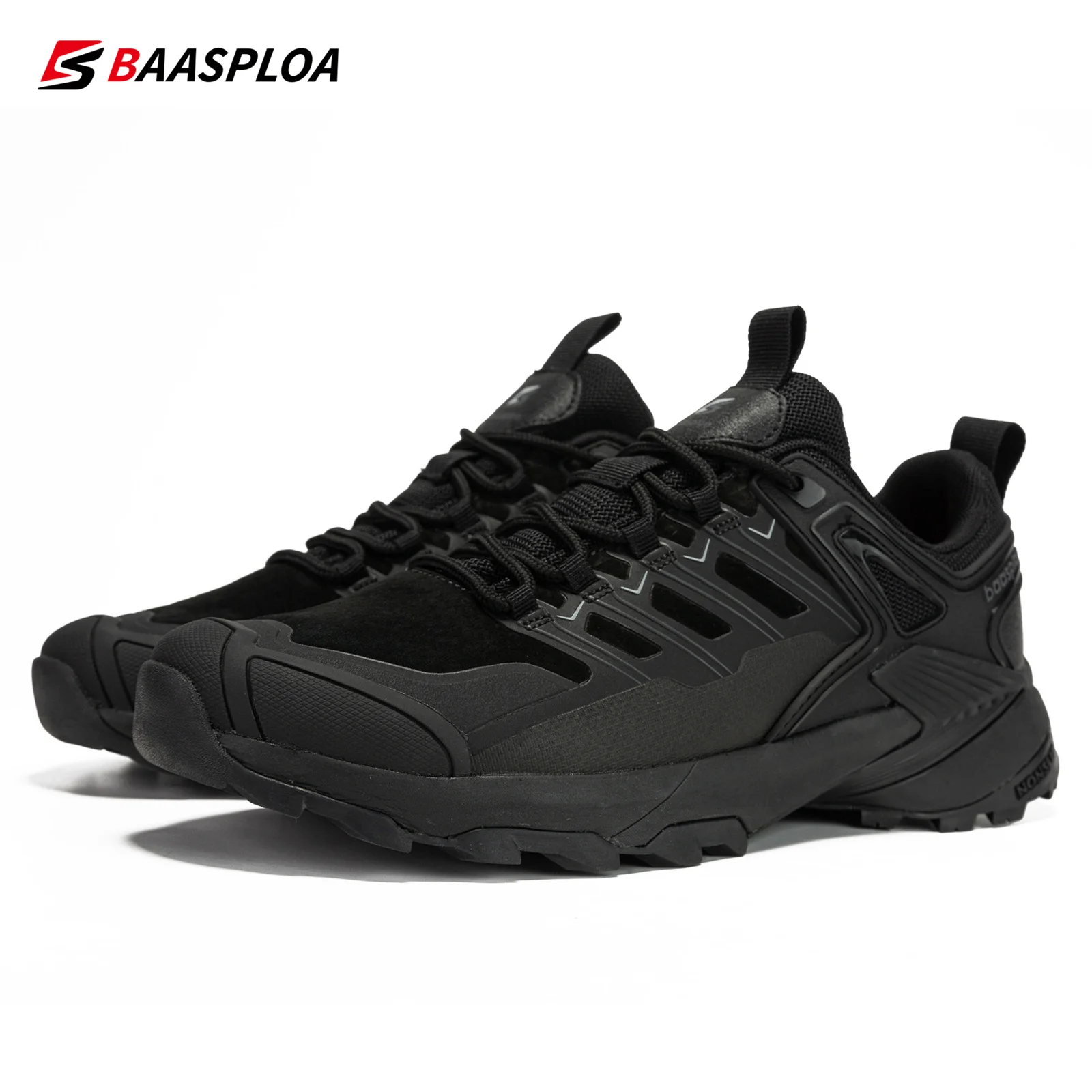 2023 New Baasploa Men\'s Shoes Non-Slip Wear-Resistant Hiking Shoes Waterproof Outdoor Hiking Shoes Free Shipping