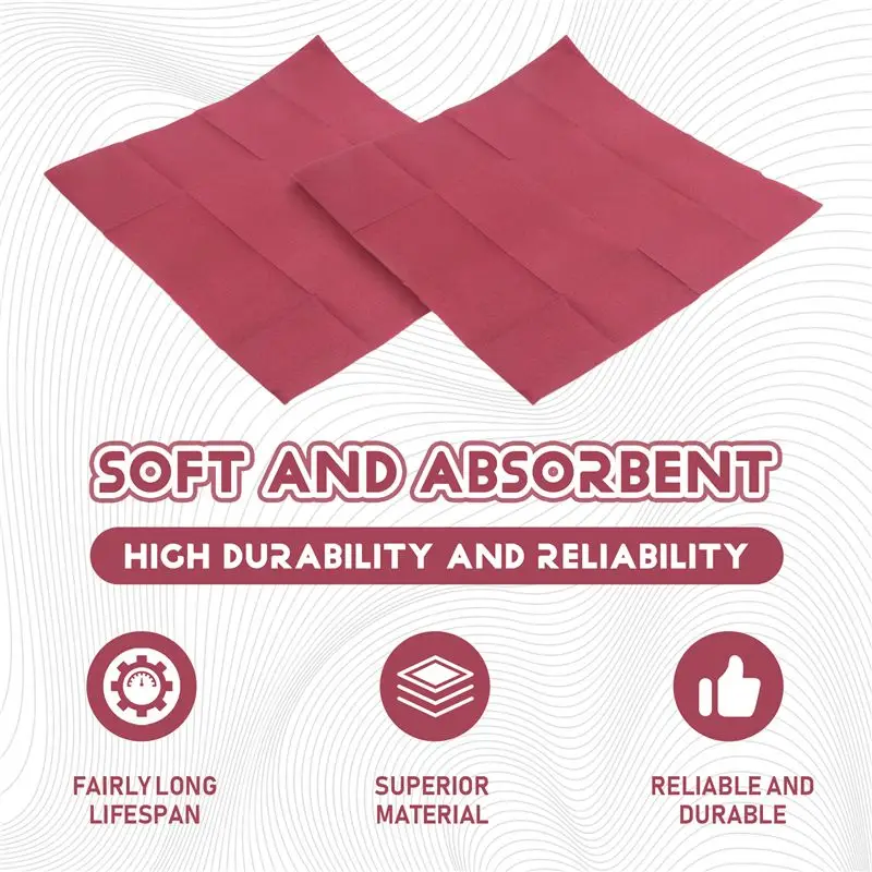 50PCS Disposable Dinner Napkins With Built-In Flatware Pocket,Prefolded Cloth Like Paper Napkins For Wedding Party Red Durable-B