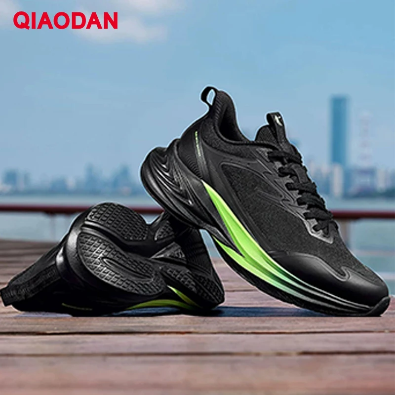 QIAODAN Yuechi Men's Running Shoes Lightweight Shock‑Absorbing Sneakers Breathable Comfortable Athletic Sport Shoes QXB023261211