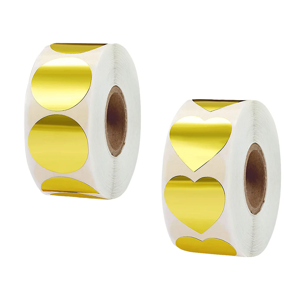 Autocollants Ronds Auto-Adhésifs pour Enveloppes, Plaque de Cuivre, Mariée, 2 Rouleaux