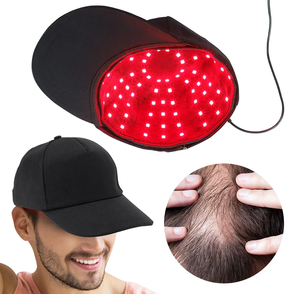 

Red Light Therapy Hat with 96 Lamp Beads Laser Hair Growth Cap Professional Cap for Greasy Scalp Hair Care Adjustable Rear Strap