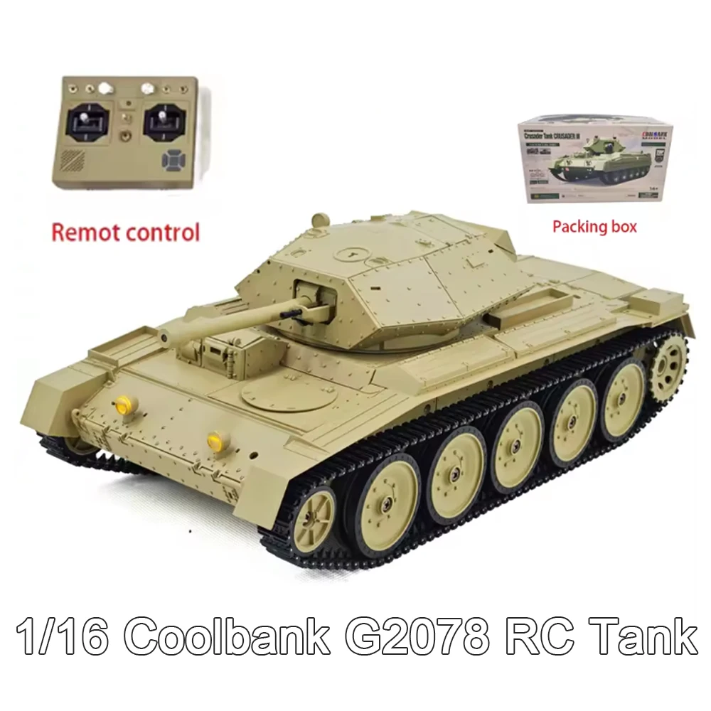 

1:16 RC Танк UK Crusader G2078 Модель Танка 2,4G Военная машина с дистанционным управлением Гусеничный автомобиль Боевые танки Модель Хобби Игрушки RTR
