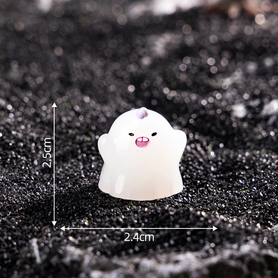Creative funny Halloween purple ghost DIY resin accessories car ornaments micro landscape scene construction