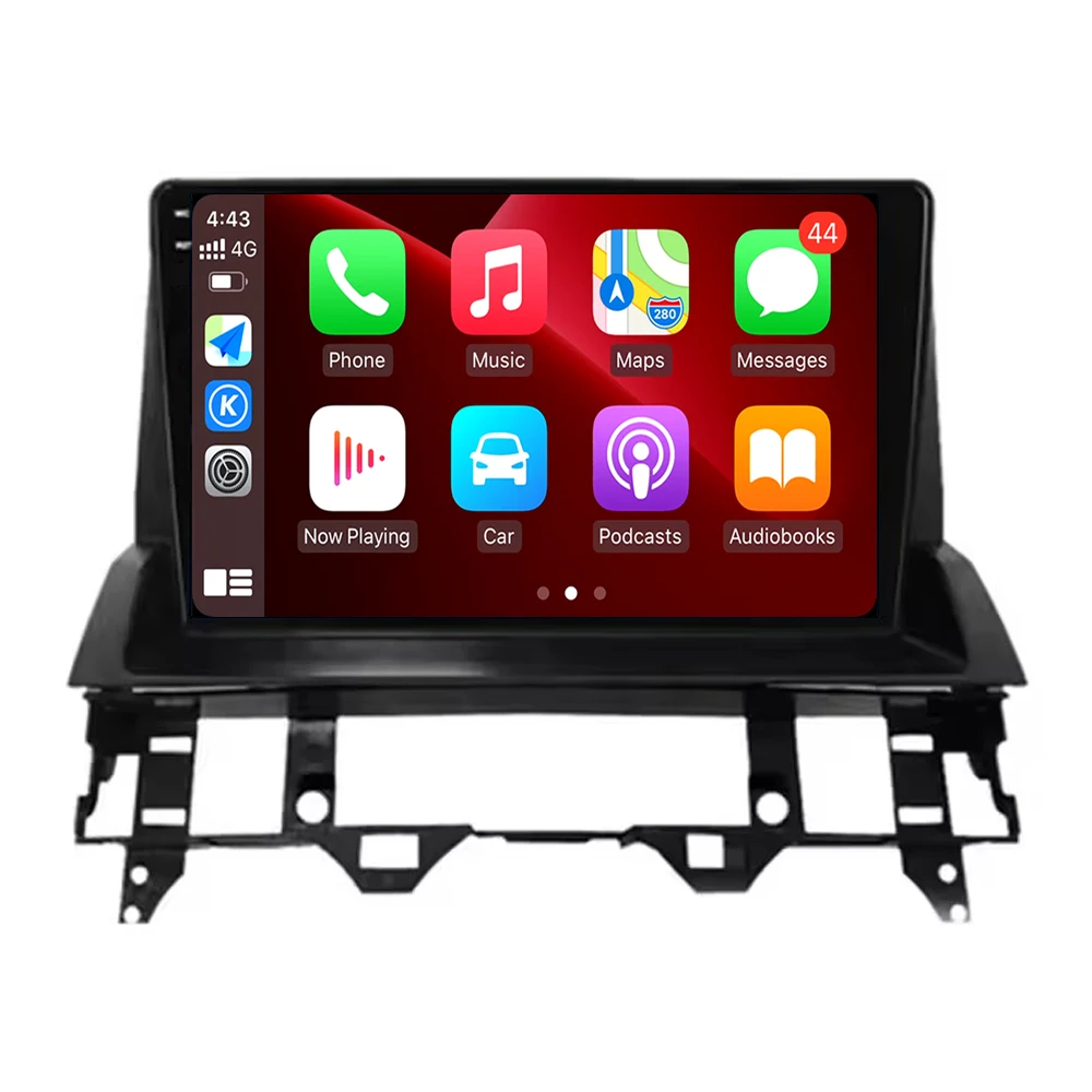 Scherm QLED Carplay Auto Voor Mazda 6 2002 2003 2004 2005 2006 2007 2008 Android 16 Autoradio Multimedia Video speler GPS WIFI 4G - afbeelding 2