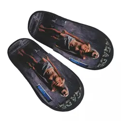 Custom Print Women Megadeths Heavy Metal Band House Slippers Soft Warm Rock Band Memory Foam Fluffy Slipper Indoor Outdoor Shoes