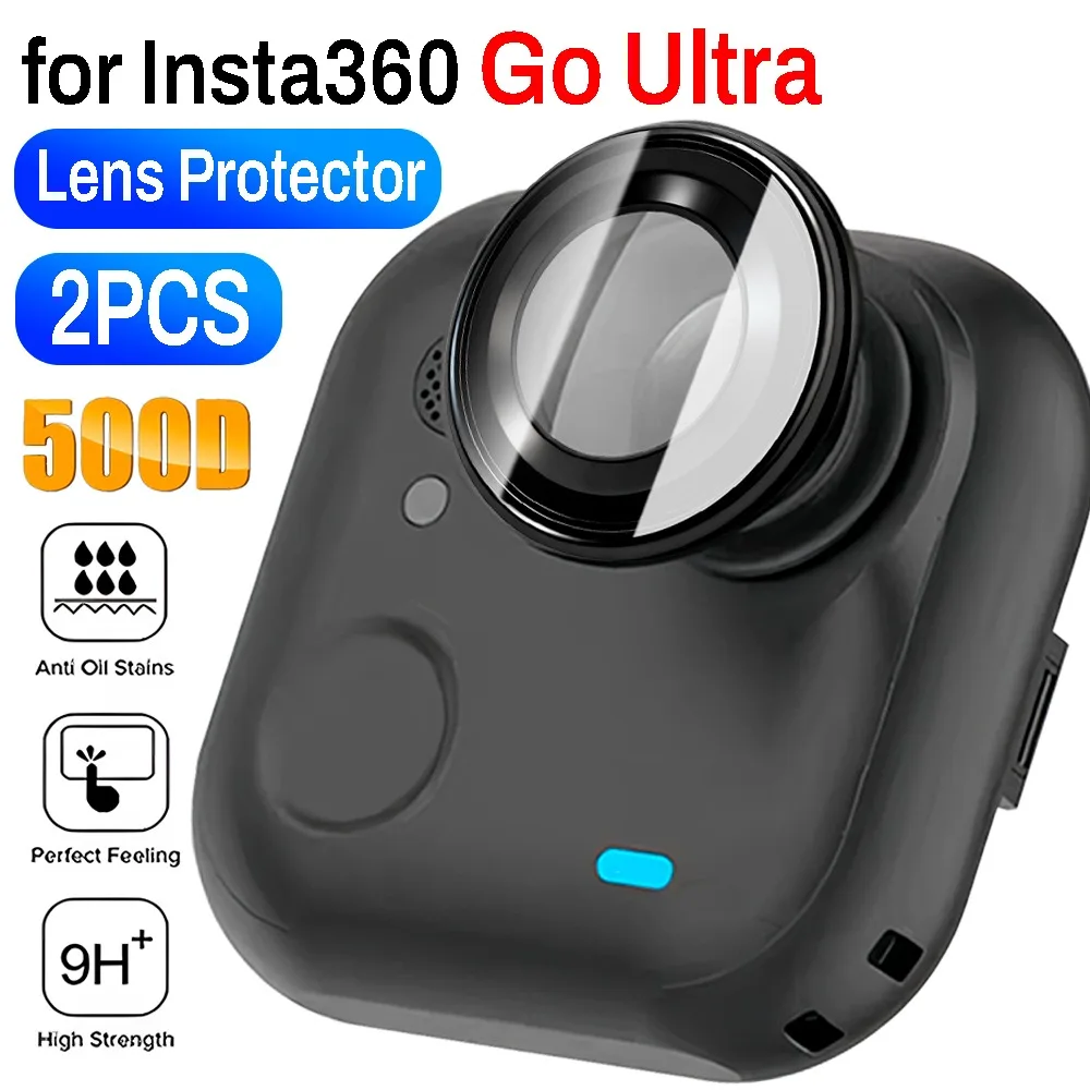 For Insta360 Go Ultra Optical Aluminum Alloy Glass Lens Cover Camera Protector HD Anti-Scratch Lens Guard for Insta 360 Go Ultra