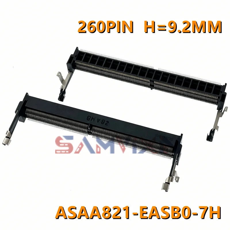 (5pieces) 260 Pin DDR4 SO-DIMM Memory Socket Connector SMT 0.5mm Pitch 9.2mm Height ASAA821-EASB0-7H Original In Stock