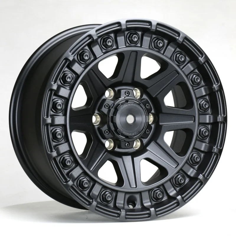 Ten Thousand Tons Forged Alloy Cross-country Wheel Hub 17 Inch 18 Inch Anti-drop Modification Wear-resistant Black Finish Model