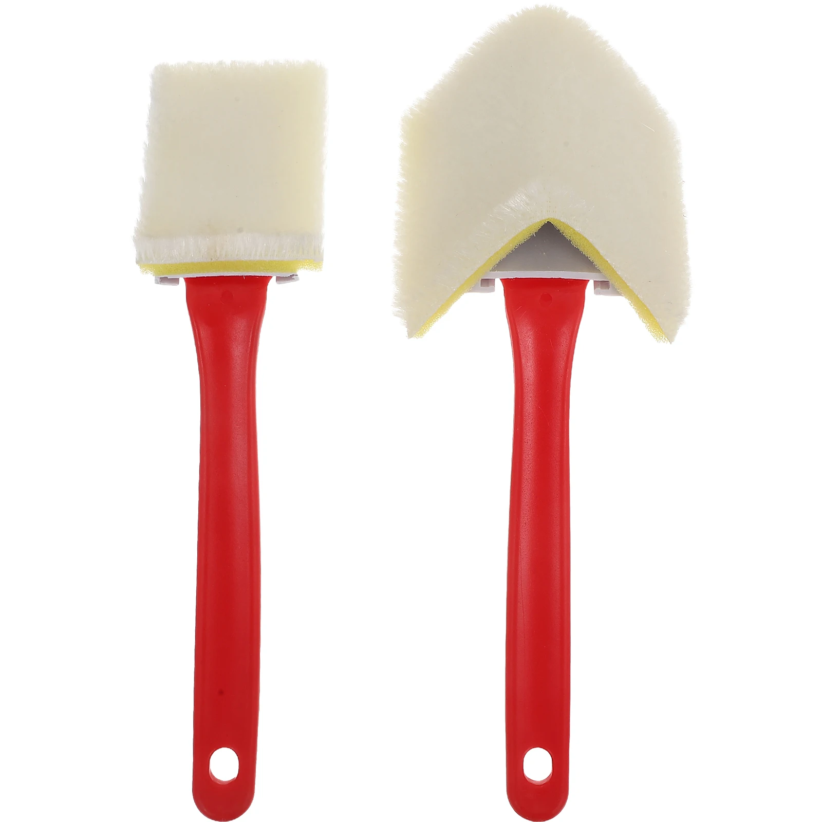 

2pcs Corner Brush Triangular Wall Edge Painting Tool Trim Cabinet Angle Bristles Home Improvement Paint Supplies For Indoor