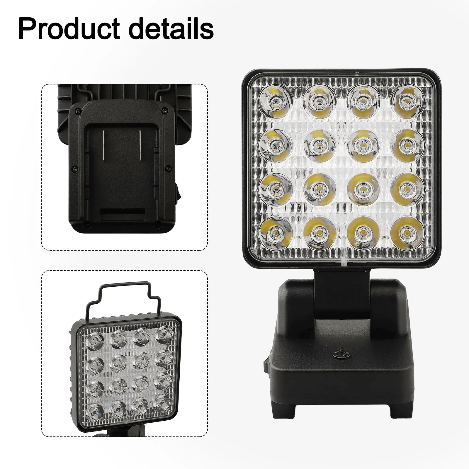 LED Working Light Designed Specifically for Worx 18V Battery Models; Offers Enhanced Flexibility with Safety Features