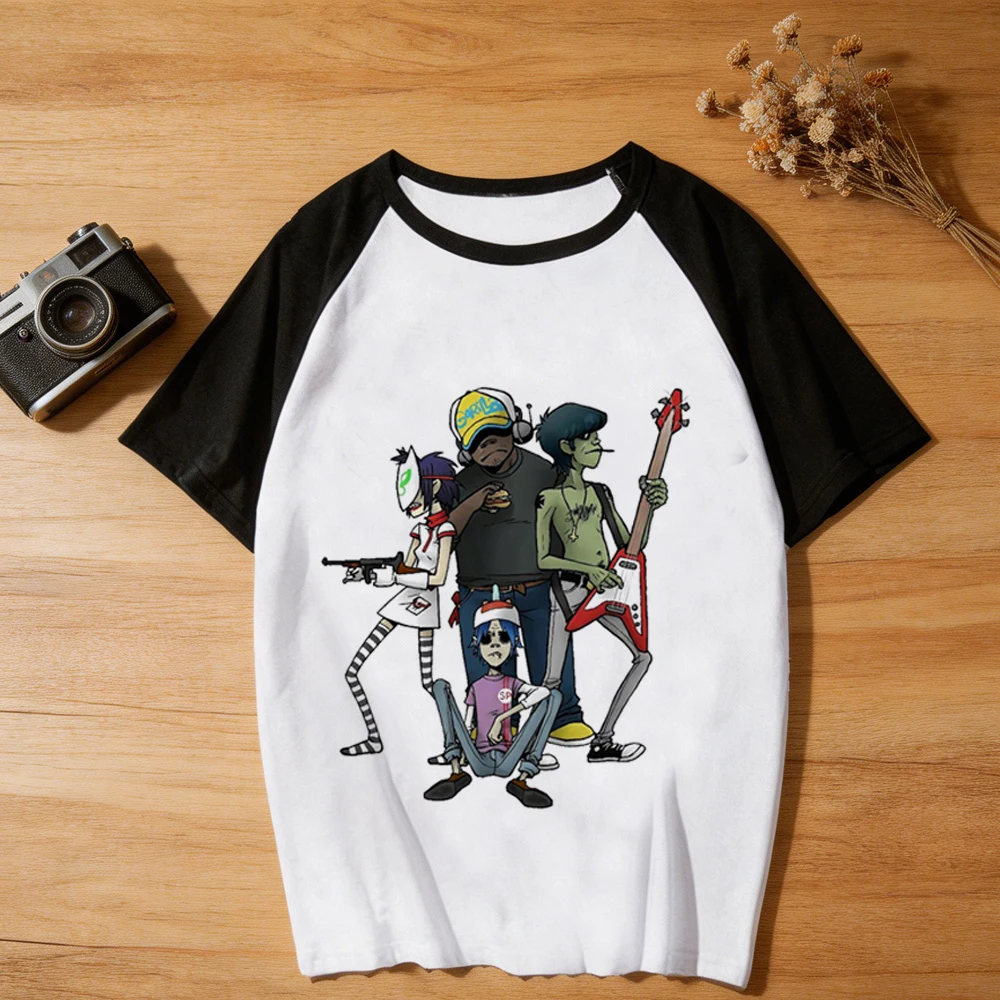 Gorillaz shirt teen Retro cutecore clearance sales cute kawaii t-shirt clearance sales jojifuku 80s dollette 2000s
