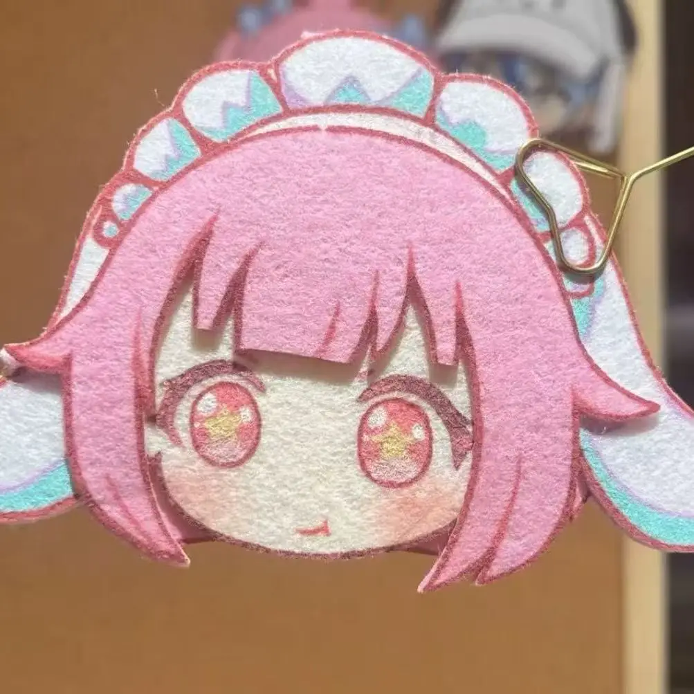 أنيمي مشروع Sekai Otori Emu تأثيري لطيف غير المنسوجة النسيج المفاتيح قلادة ظهره قلادة حقيبة الحلي هدية