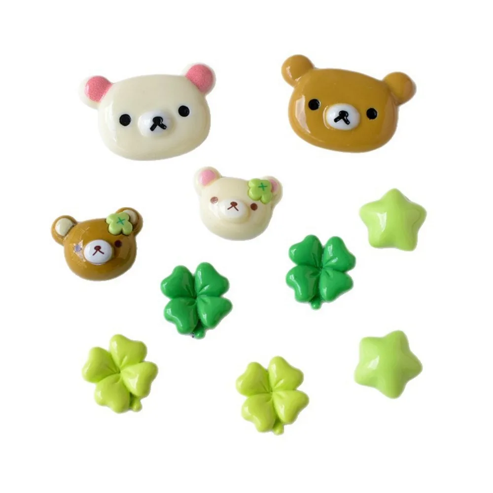 10 Stück Lucky Bear Schuhanhänger Cartoon-Bären Schuhzubehör für Mädchen Sommerschuhe DIY – Detail 5
