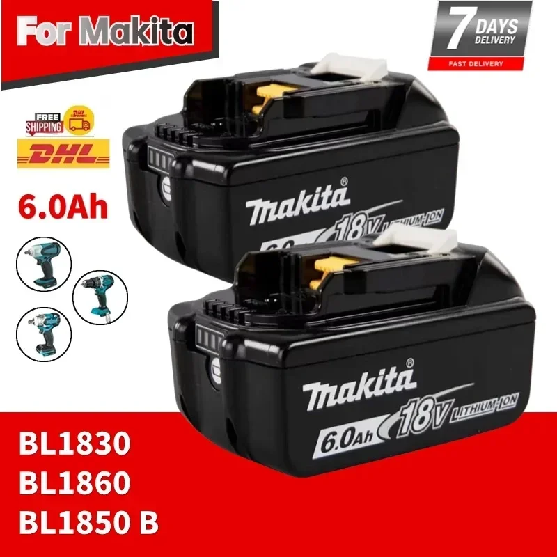 

18V 5.0Ah Makita Original With LED lithium ion replacement LXT BL1860B BL1860 BL1850 Makita rechargeable power tool battery 5000