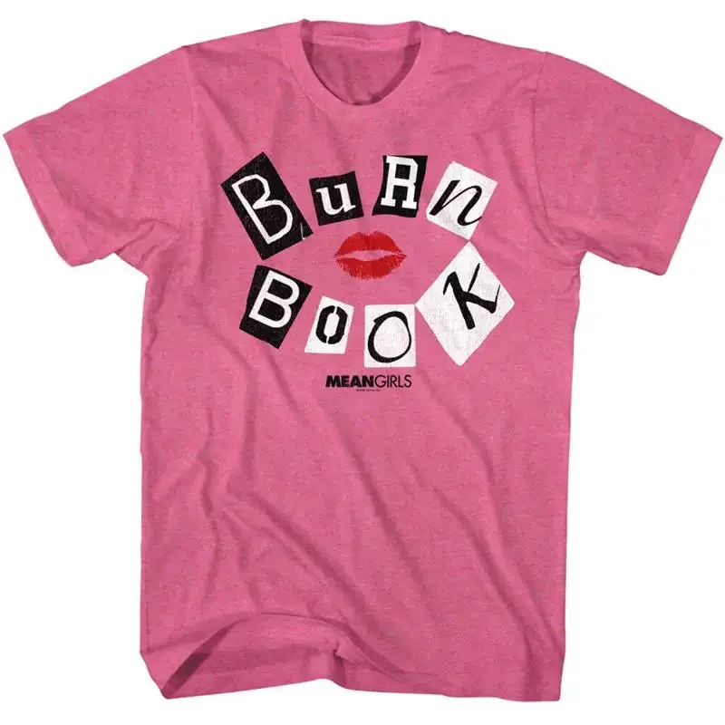Mean Girls Movie Burn Book Lips Stick Kiss Men's T Shirt