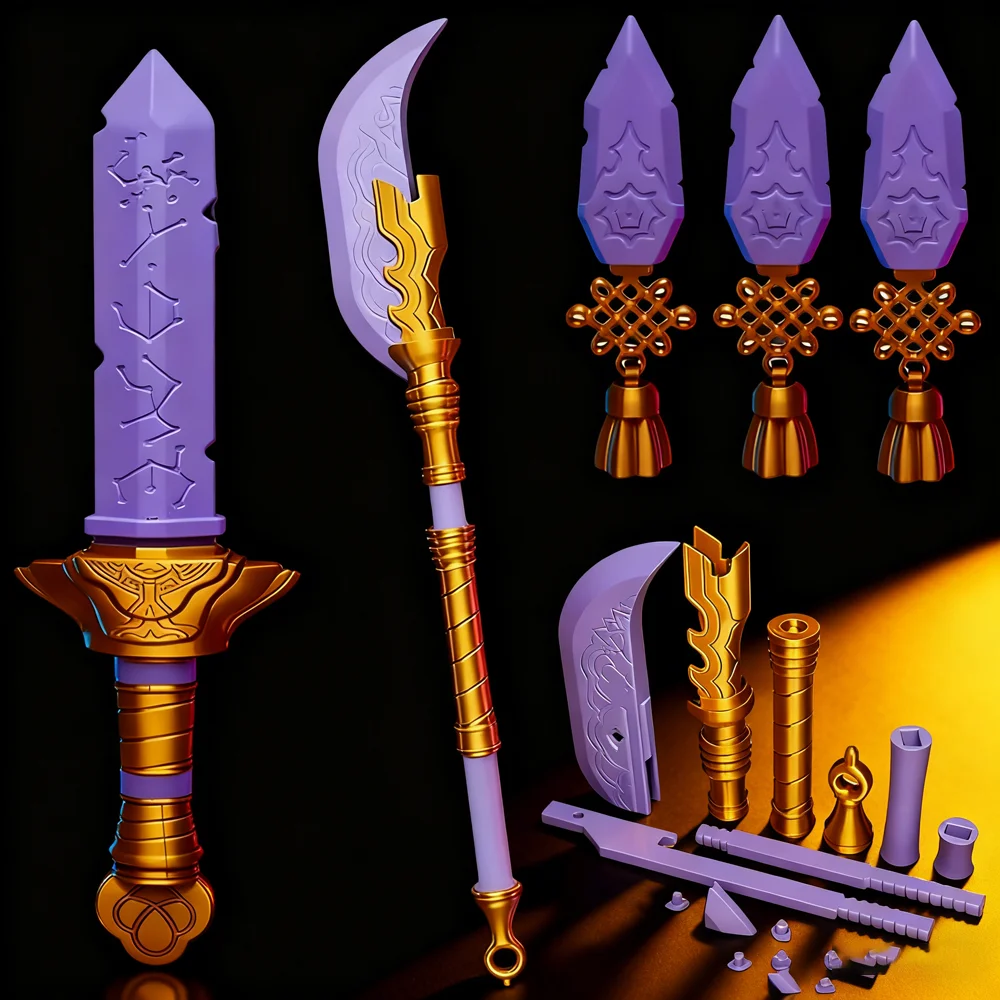 KPOP デモンズハンター ルミ剣 コスプレ衣装アクセサリー武器ロングナイフ紫剣ハロウィンカーニバルスーツ小道具